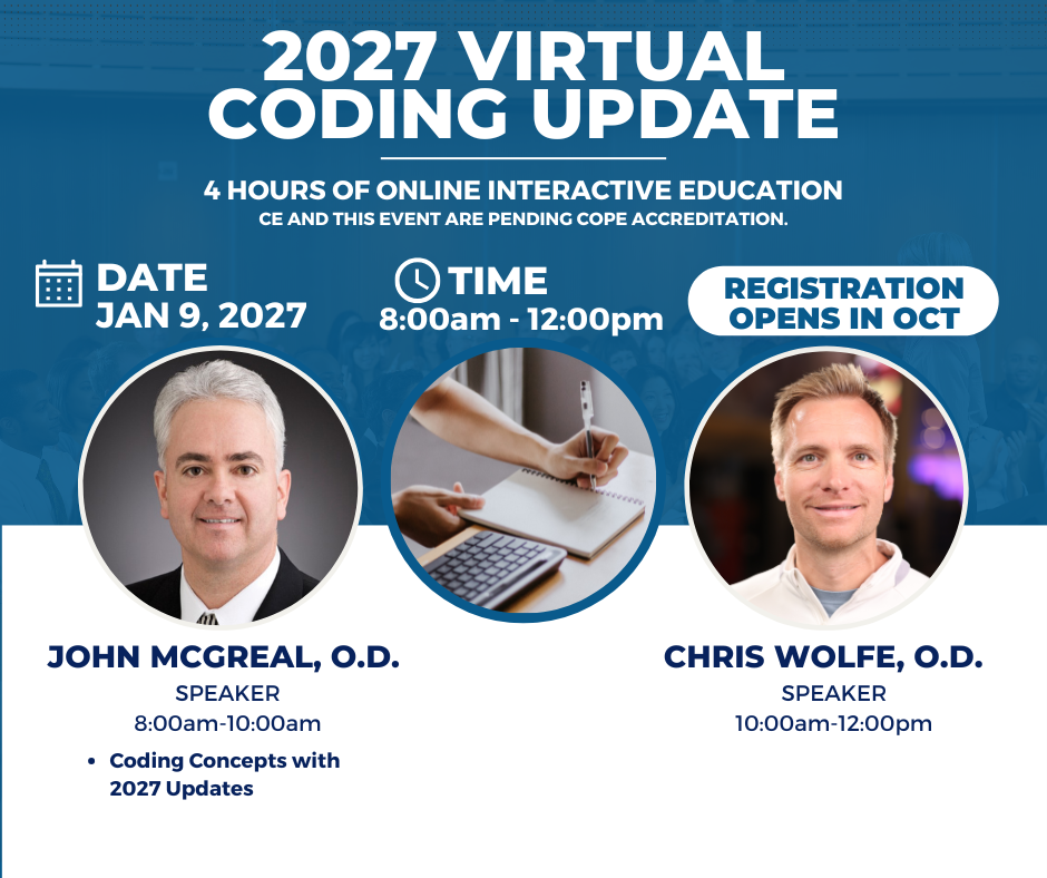 Arkansas Optometric Association 2026 Coding Update